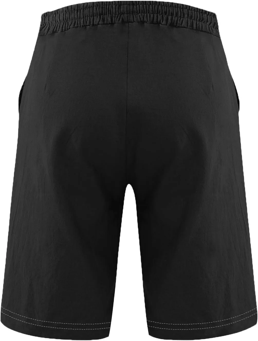 Men's Casual Drawstring Shorts with USA Flag Patch, Comfortable Cotton, Perfect for Summer Activities with Pockets