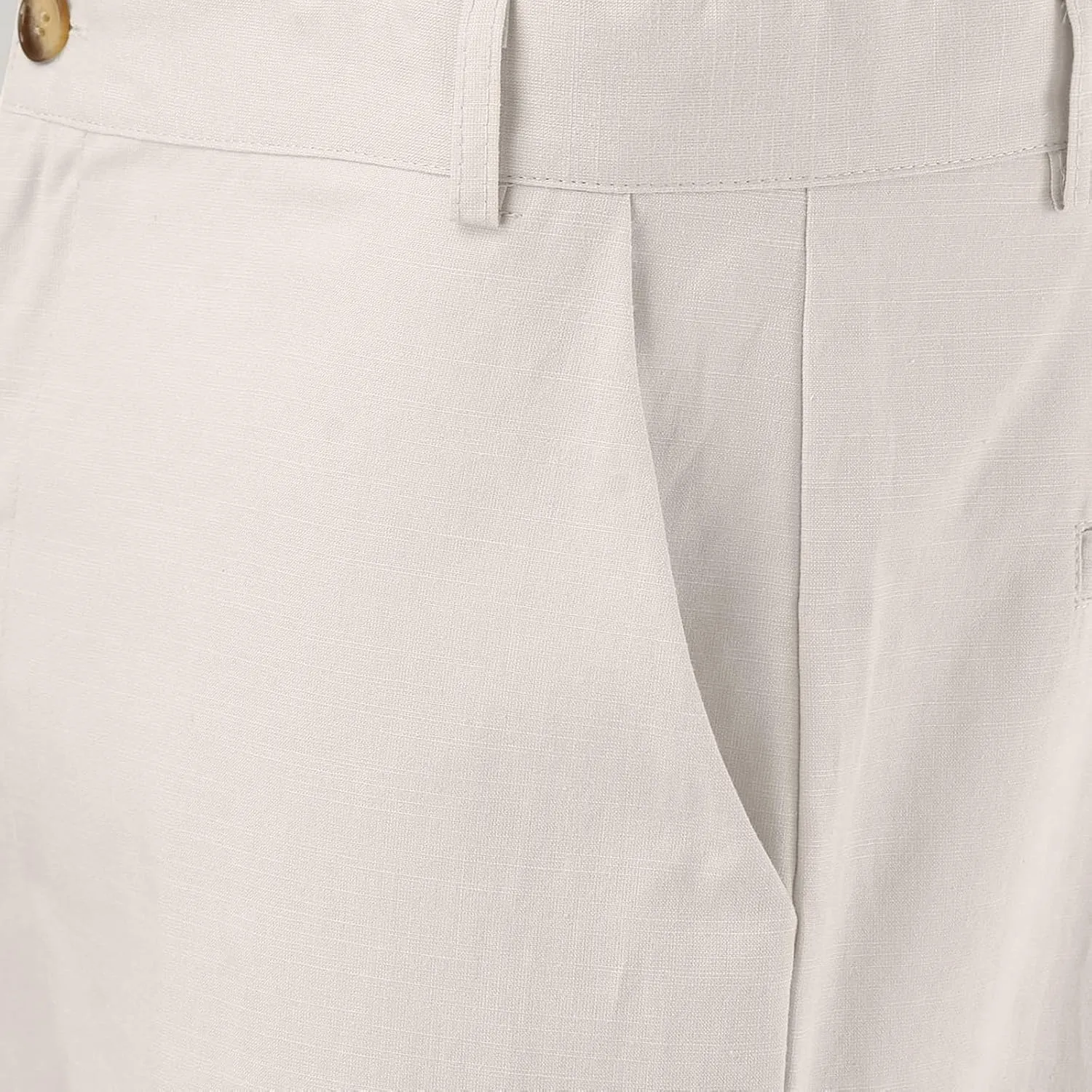 Mens Casual Pants Plain Beach Vacation Pants Elastic Waist Lightweight Loose Fit Pleated Slacks Summer Yoga Trousers