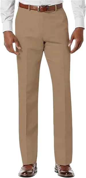 Men's Classic Trousers Slim Fit Straight Leg Pants Lightweight Stretchy Casual Pants Spring Simple Stylish Trousers