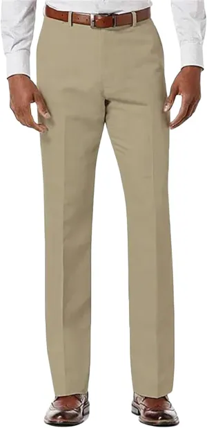 Men's Classic Trousers Slim Fit Straight Leg Pants Lightweight Stretchy Casual Pants Spring Simple Stylish Trousers