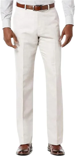Men's Classic Trousers Slim Fit Straight Leg Pants Lightweight Stretchy Casual Pants Spring Simple Stylish Trousers