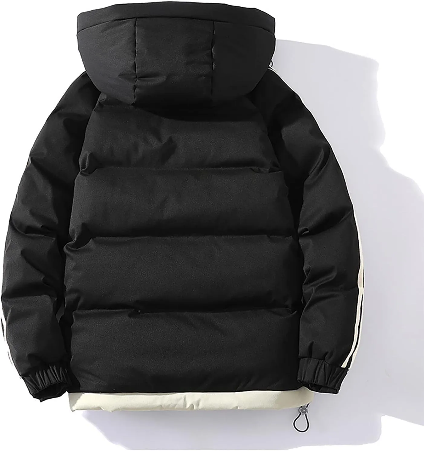 Men's Down Padded Cotton Jacket Thick Winter Coat Zip Up Comfortable Sportswear Oversize Couple Outfit