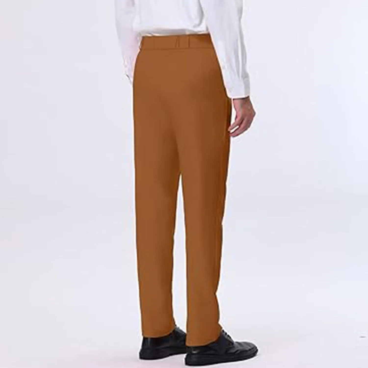 Mens Dress Pants Slim Fit Stretch Formal Pants for Men Golf Pants Wrinkle-Resistant Flat Front Chino Pant Classic
