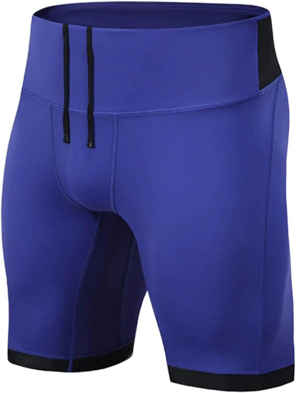 Men's Leggings Slim Fit Drawstring Elastic Waist Antiskid Knots Yoga Running Shorts Tights Outdoor Athletic Short Pants