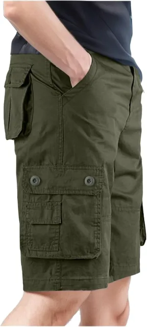 Mens Linen Shorts Khaki Denim Camouflage Big and Tall Cargo for Men 5 Inch Tee Casual Inseam Summer Wear Elastic