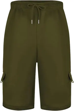 Men's Linen Shorts Mens White Dress Summer Casual Wear Cargo Elastic Waist Men for Woodland Camouflag SweatShorts