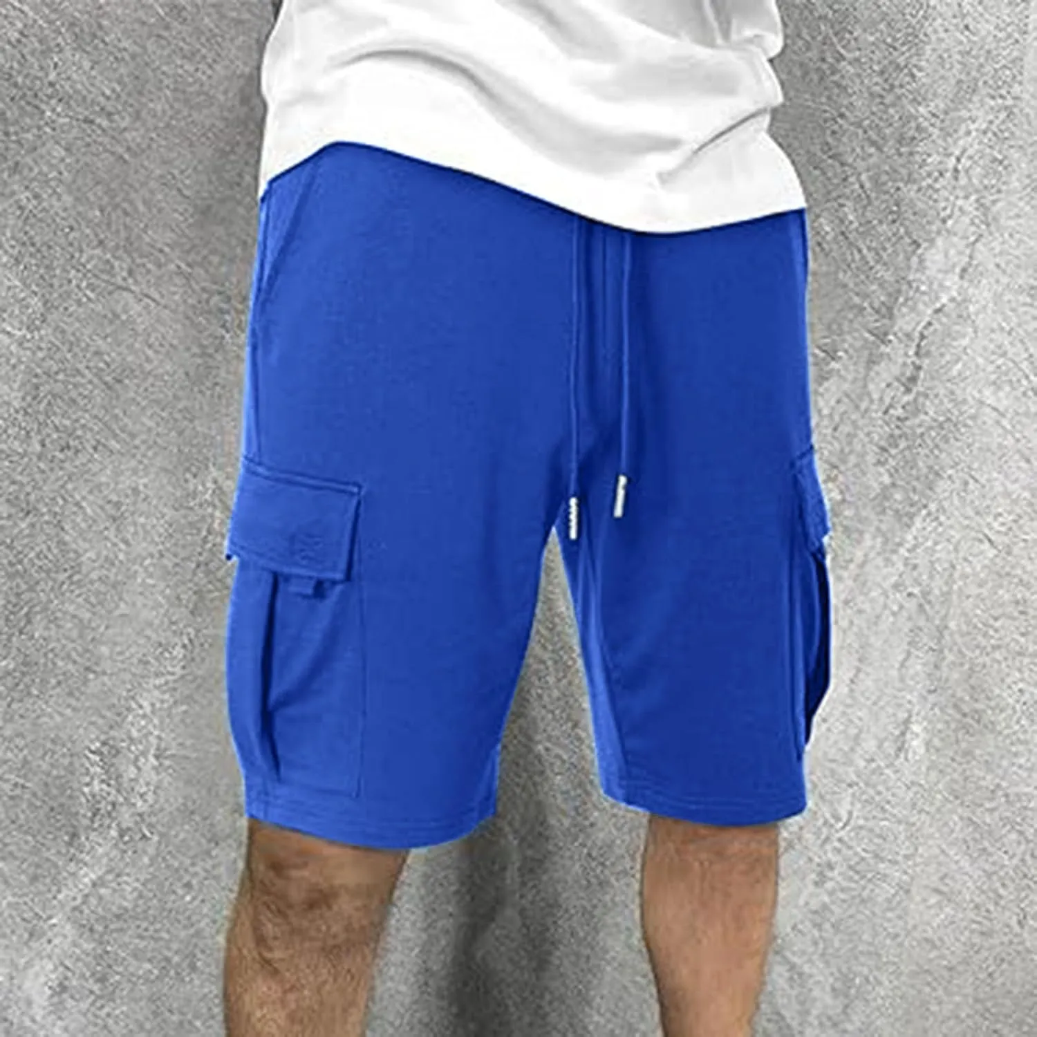 Men's Linen Shorts Mens White Dress Summer Casual Wear Cargo Elastic Waist Men for Woodland Camouflag SweatShorts