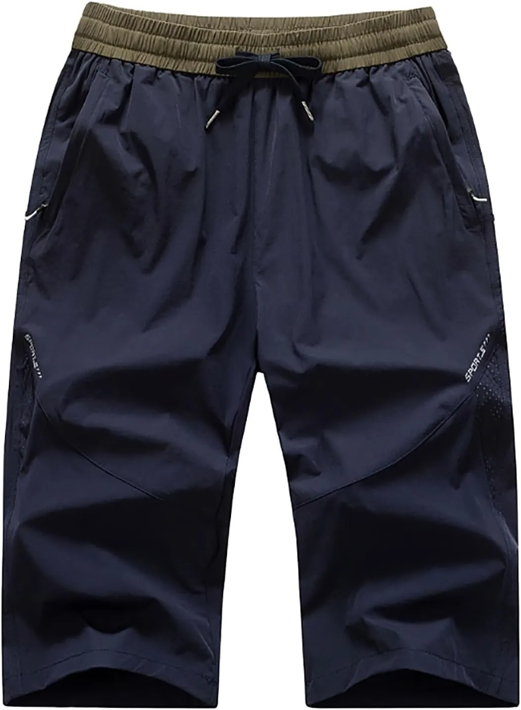 Men's Linen Shorts Mens White Dress Summer Casual Wear Cargo Elastic Waist Men for Woodland Camouflag SweatShorts