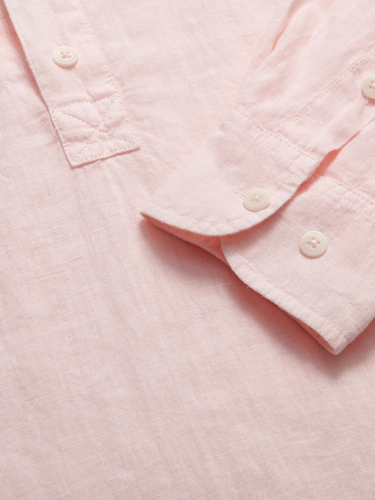 Men's Pastel Pink Hoffman Linen Shirt