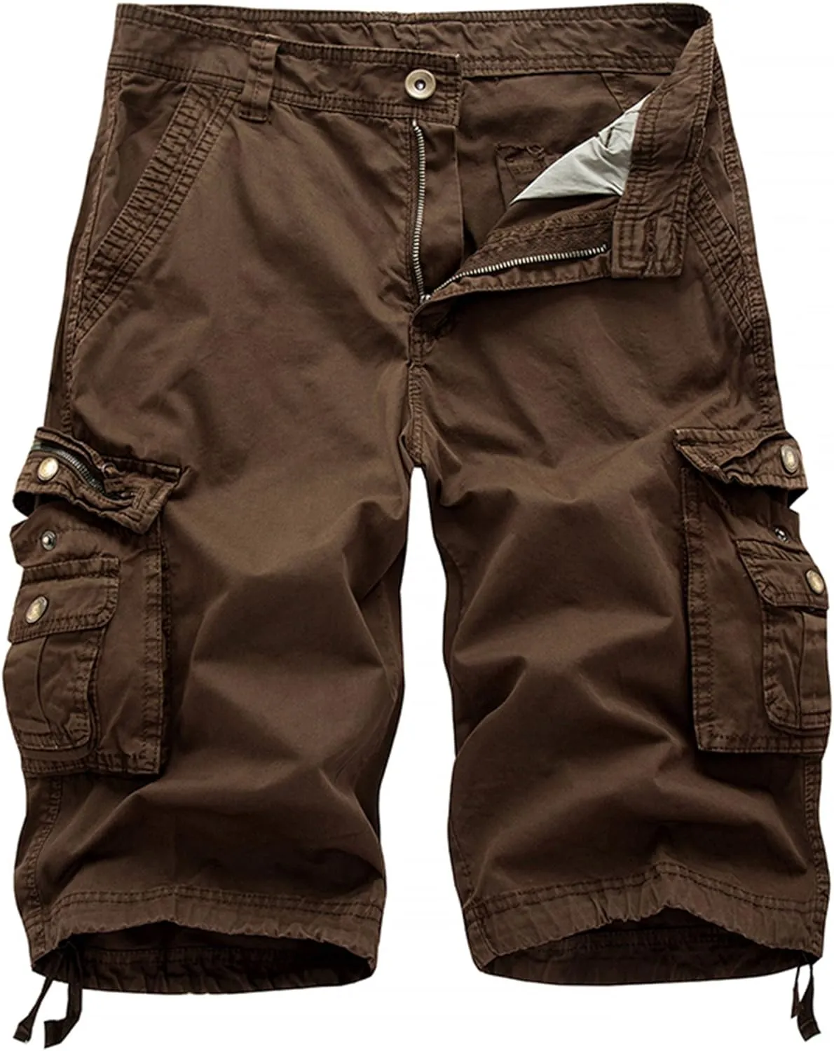 Men's Relaxed Fit Multi-Pocket Outdoor Camouflage Cargo Shorts