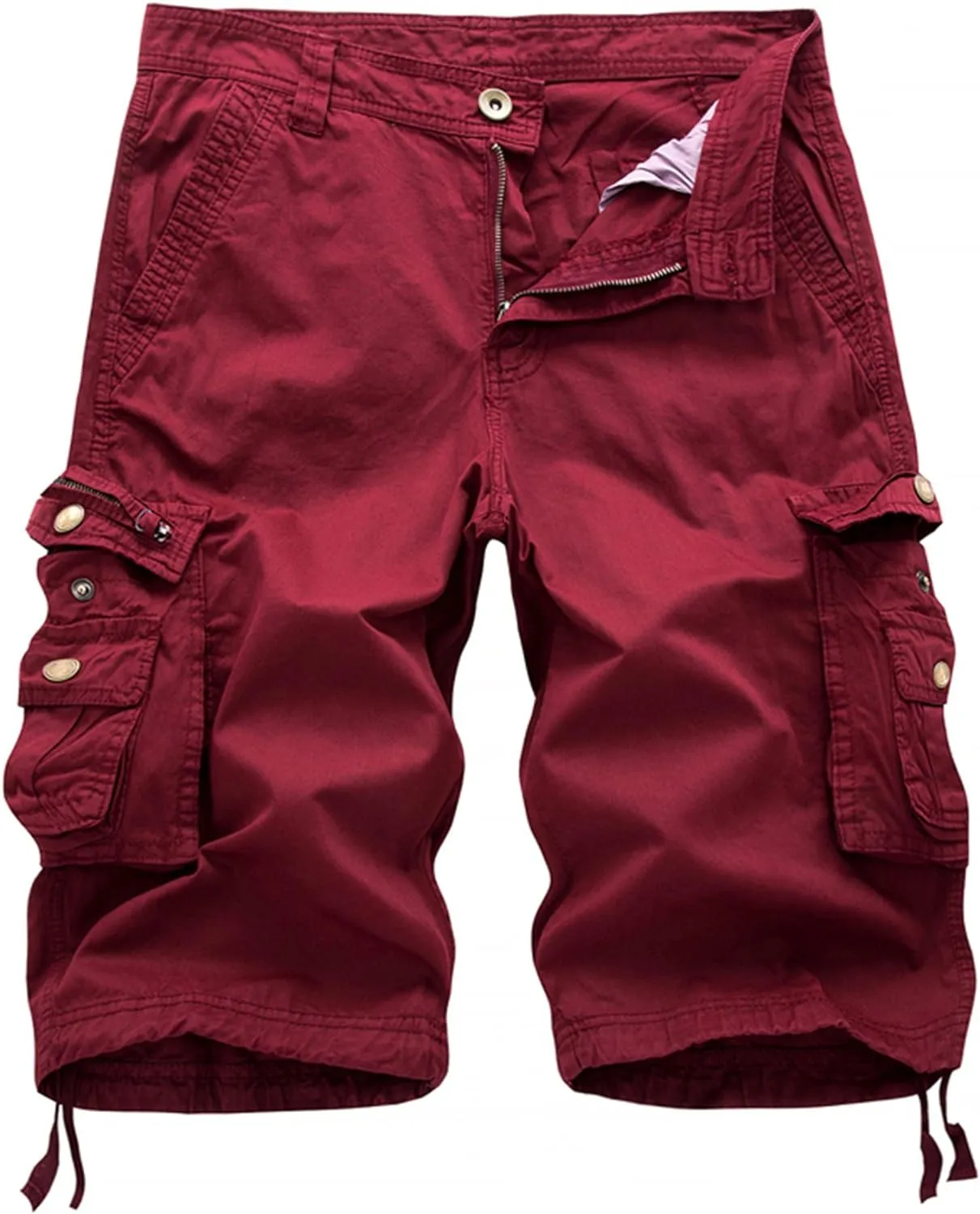 Men's Relaxed Fit Multi-Pocket Outdoor Camouflage Cargo Shorts