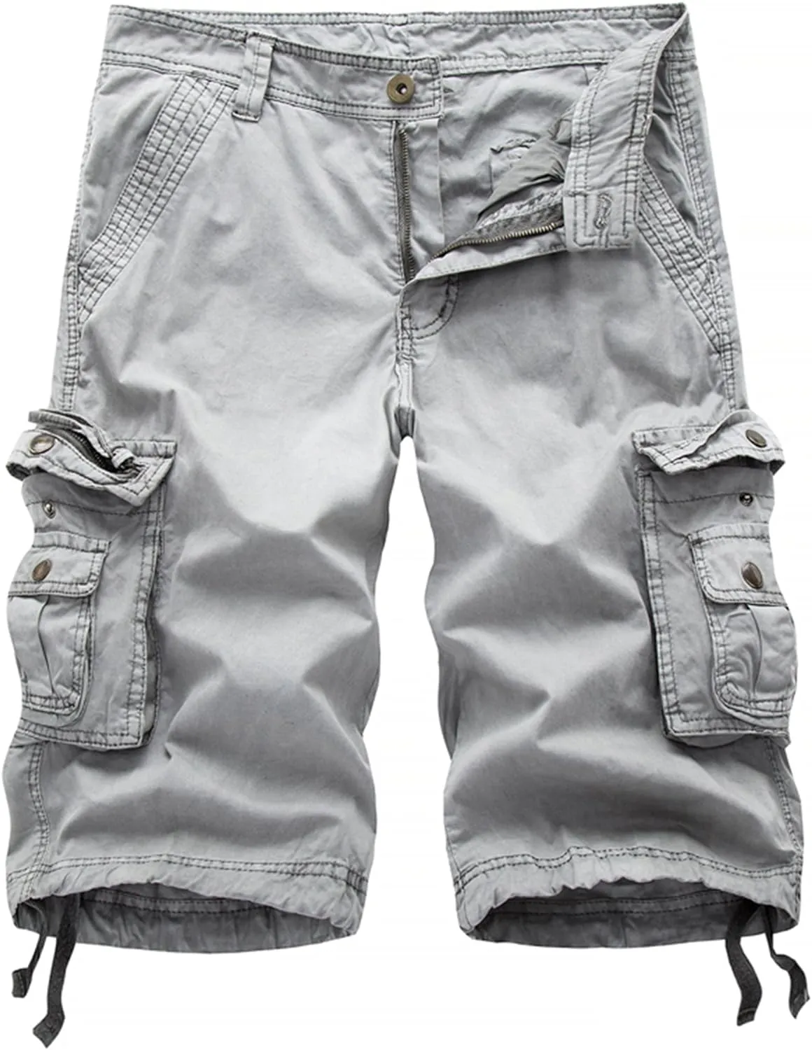 Men's Relaxed Fit Multi-Pocket Outdoor Camouflage Cargo Shorts