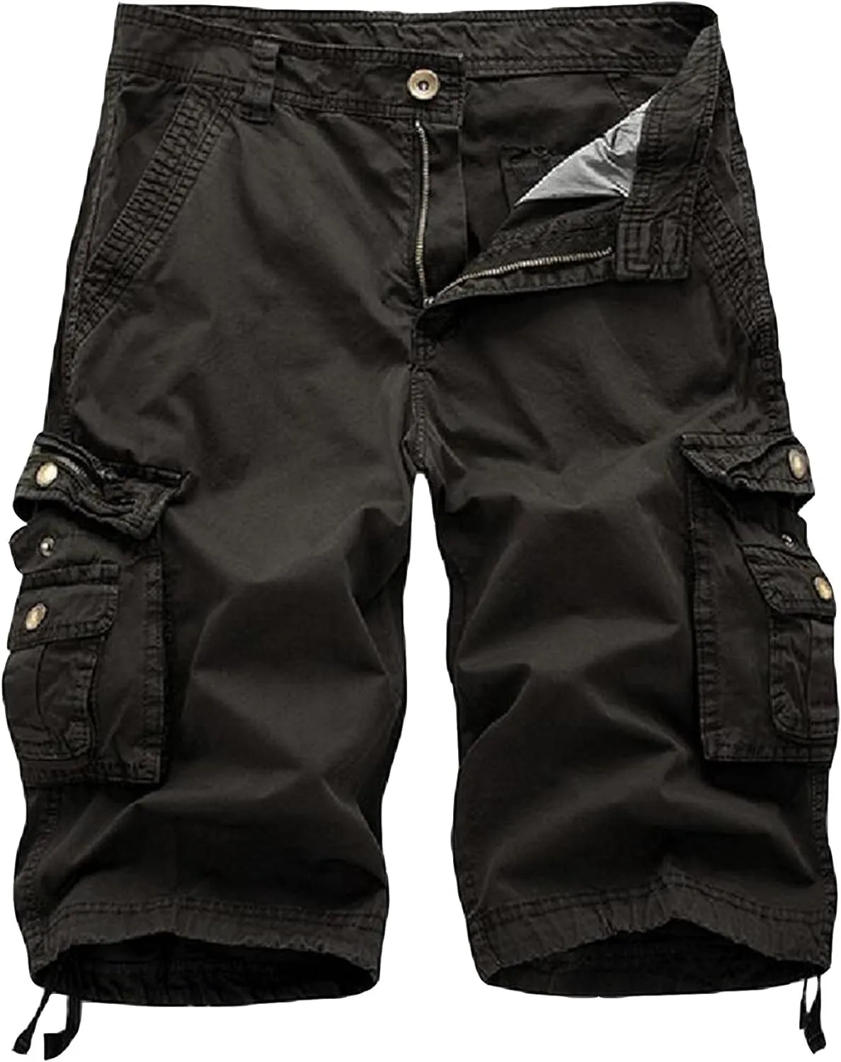 Men's Relaxed Fit Multi-Pocket Outdoor Camouflage Cargo Shorts