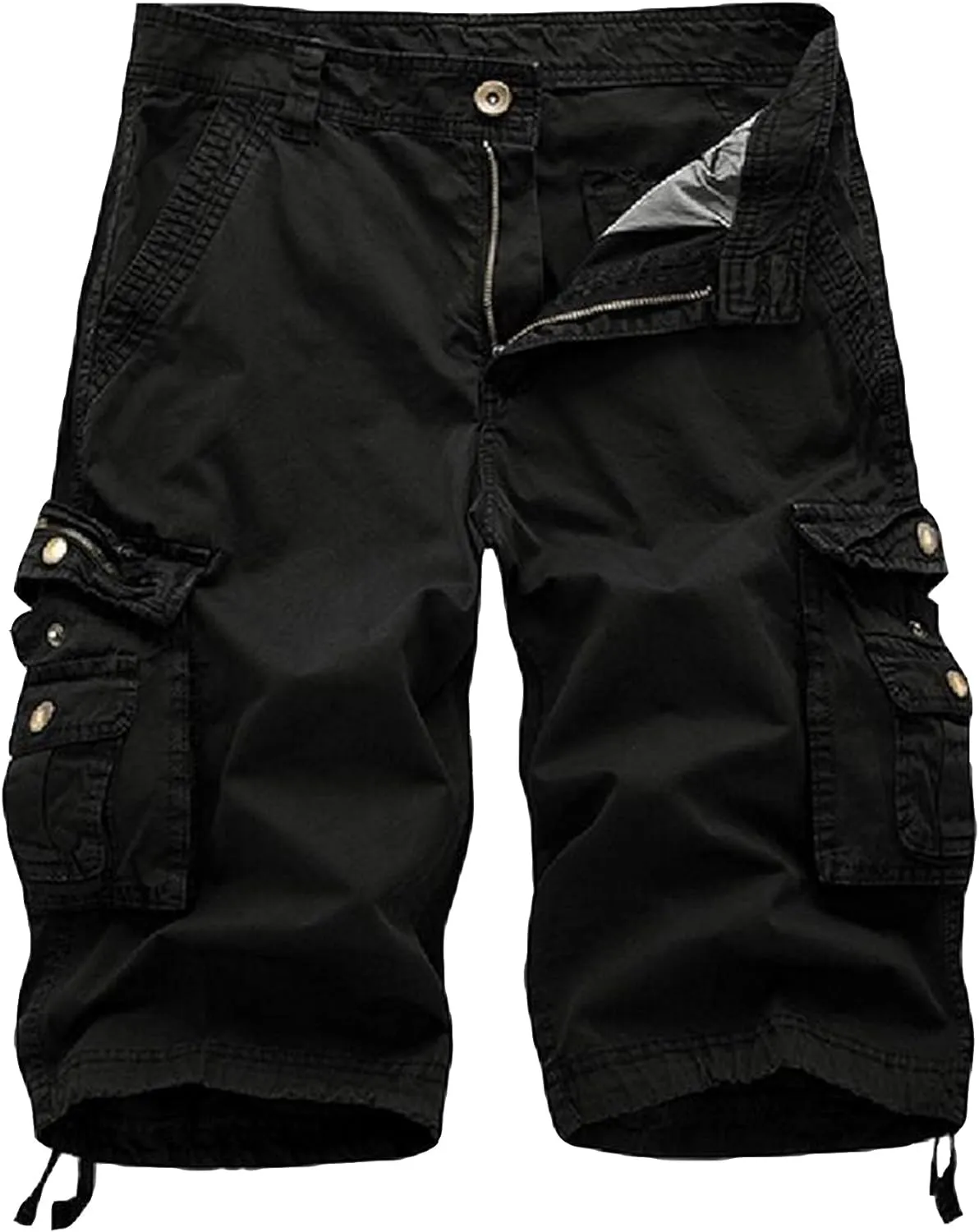 Men's Relaxed Fit Multi-Pocket Outdoor Camouflage Cargo Shorts