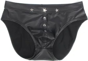 Mens Sexy Leather Bikini Fashion Low Rise Lingerie Erotic Naughty Underwears