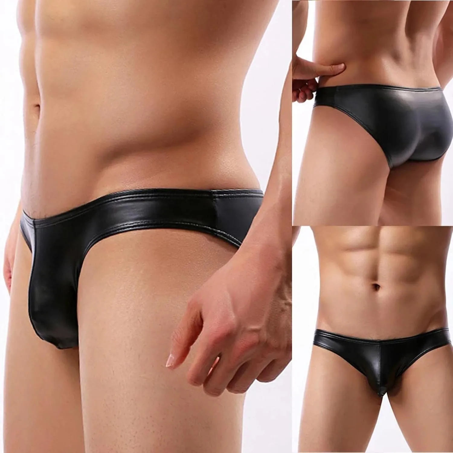 Mens Sexy Leather Shorts Exotic Apparel Soft Comfortable Fashion Underwear for Men Stylish Casual Wear