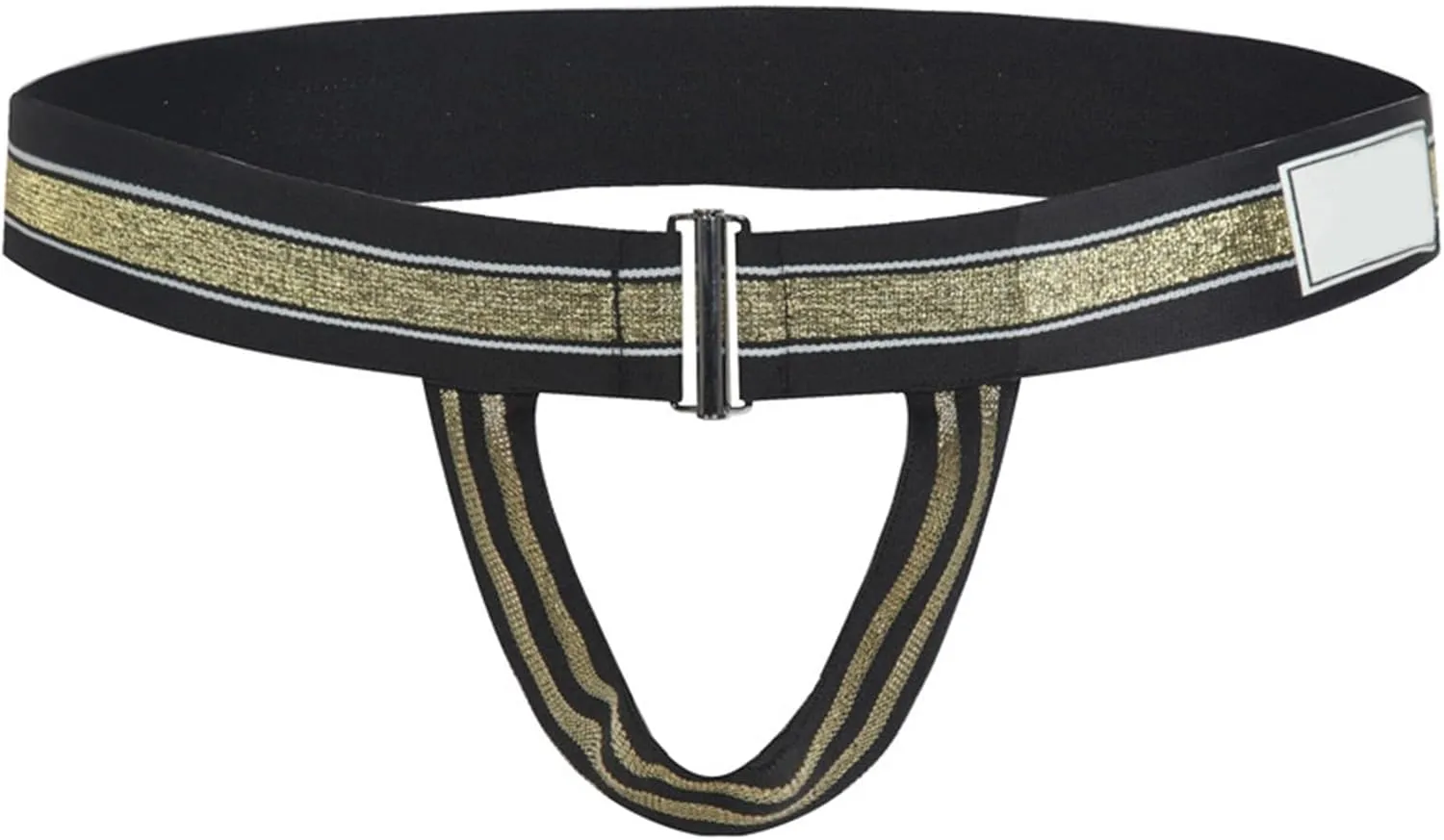 Men's Sexy Open Front Underwear Soft Comfortable Briefs Men's Sexy Panties Lingerie Hollow Thong Brief Underpants Gold