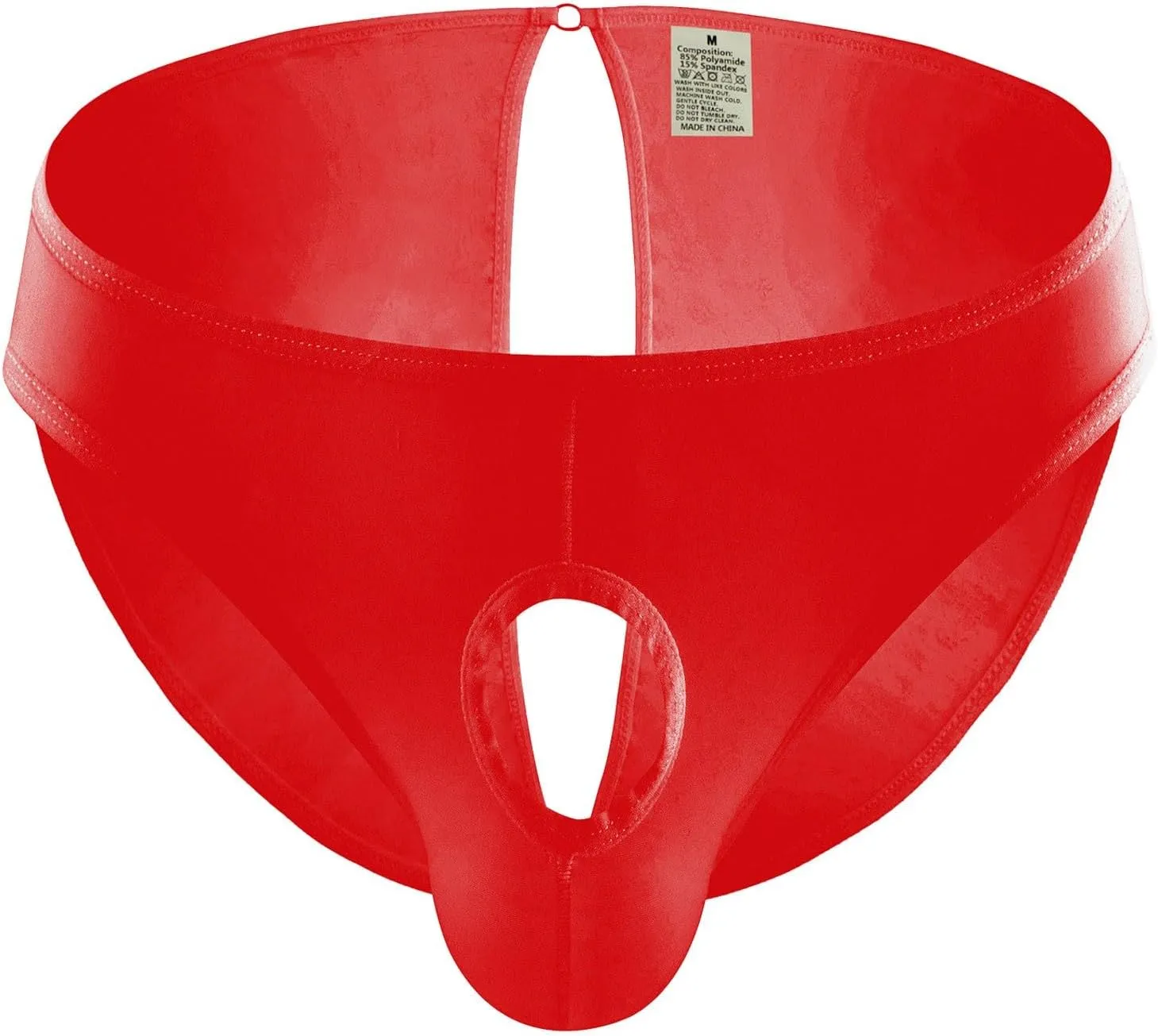 Men's Sexy Open Front Underwear Soft Comfortable Briefs Men's Sexy Panties Lingerie Hollow Thong Brief Underpants