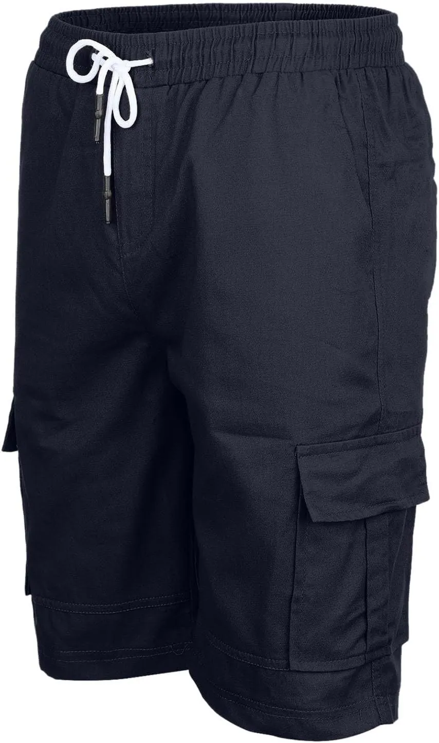 Men's Shorts Cargo Mens Cotton Men Casual Patriotic Elastic Waist for Summer Workwear Linen Big Tall Wear