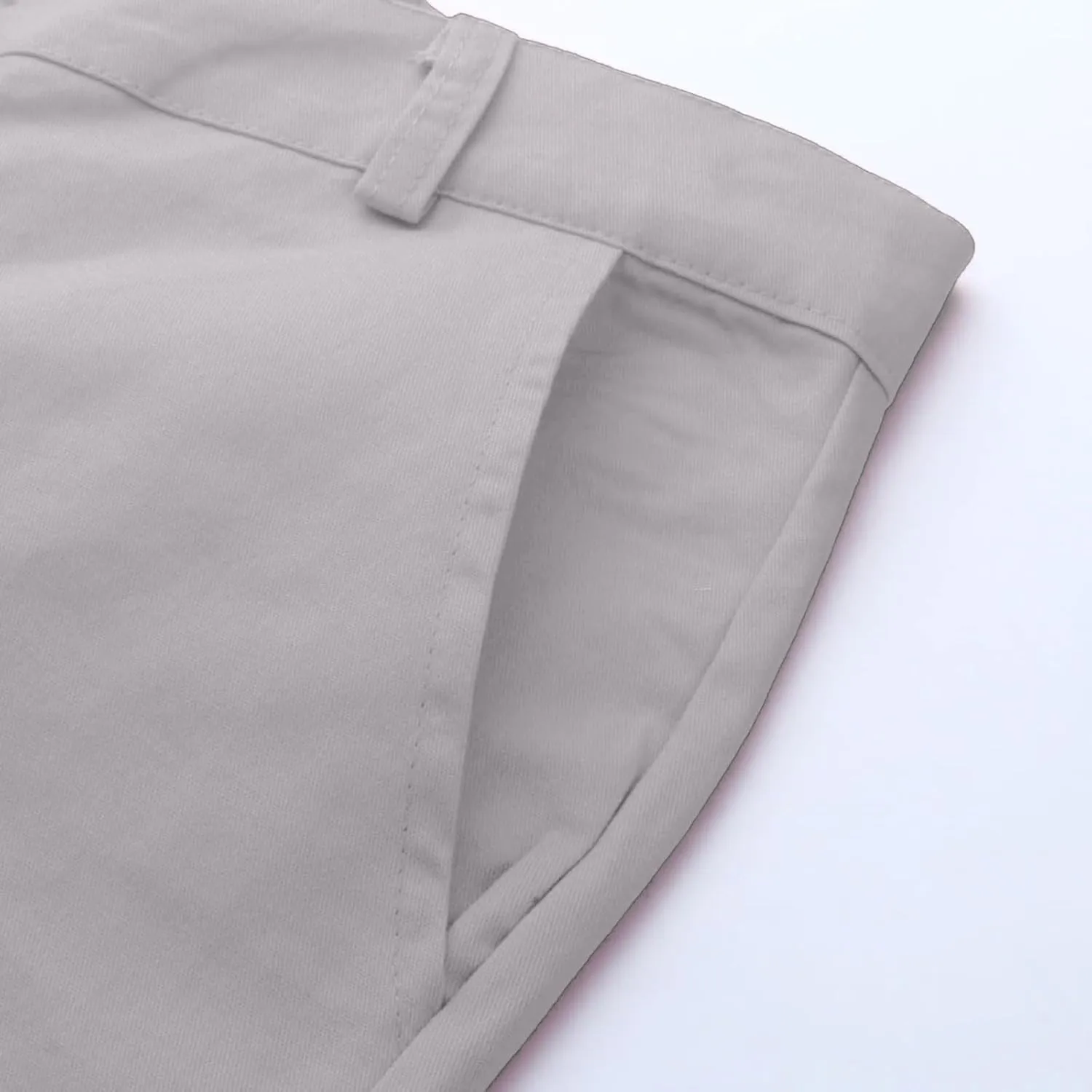 Mens Skinny Dress Pants Elastic Waist Flat Front Slim Fit Casual Smart Work Trousers Plus Size Business Golf Pants Slacks