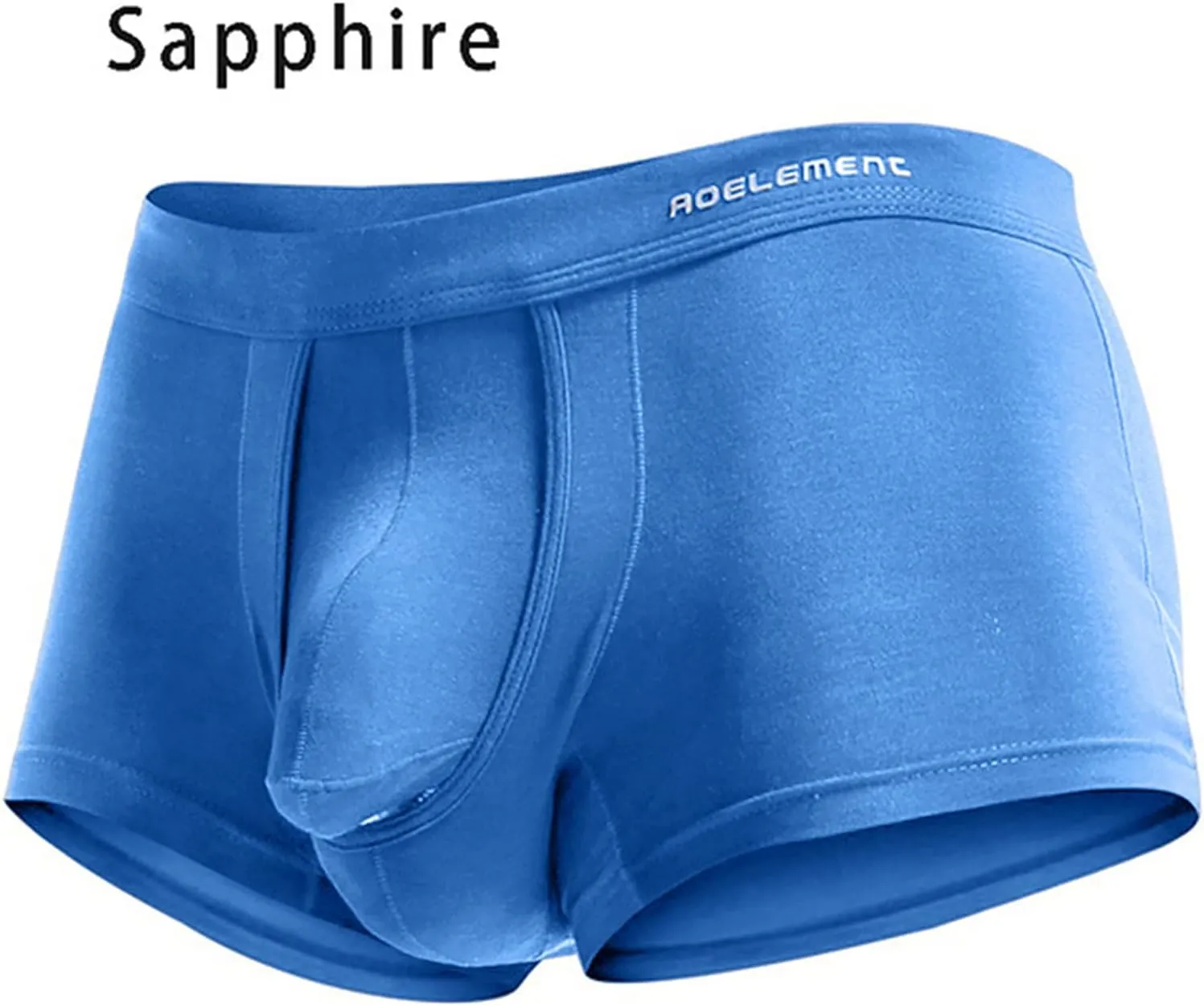 Men's Underwear Covered Waistband Boxer Briefs Low Rise Support Pouch Panties Comfortable Soft Slim Fit Underwear Trunks