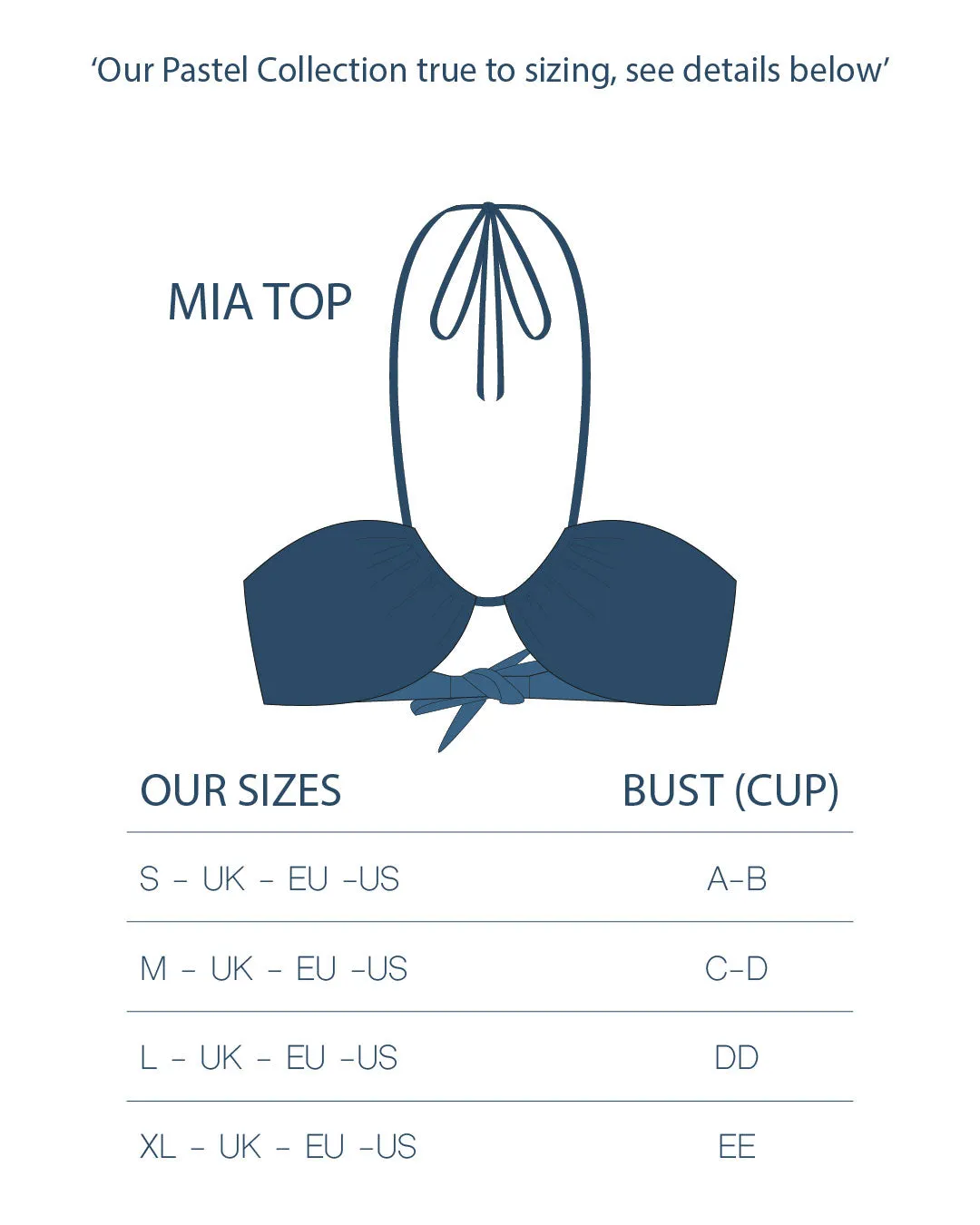 Mia Top - Pastel Blue