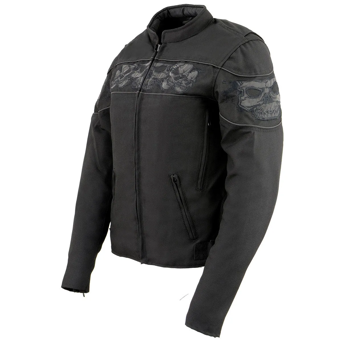 Milwaukee Leather MPL2730 Women's Black Crossover Textile Scooter