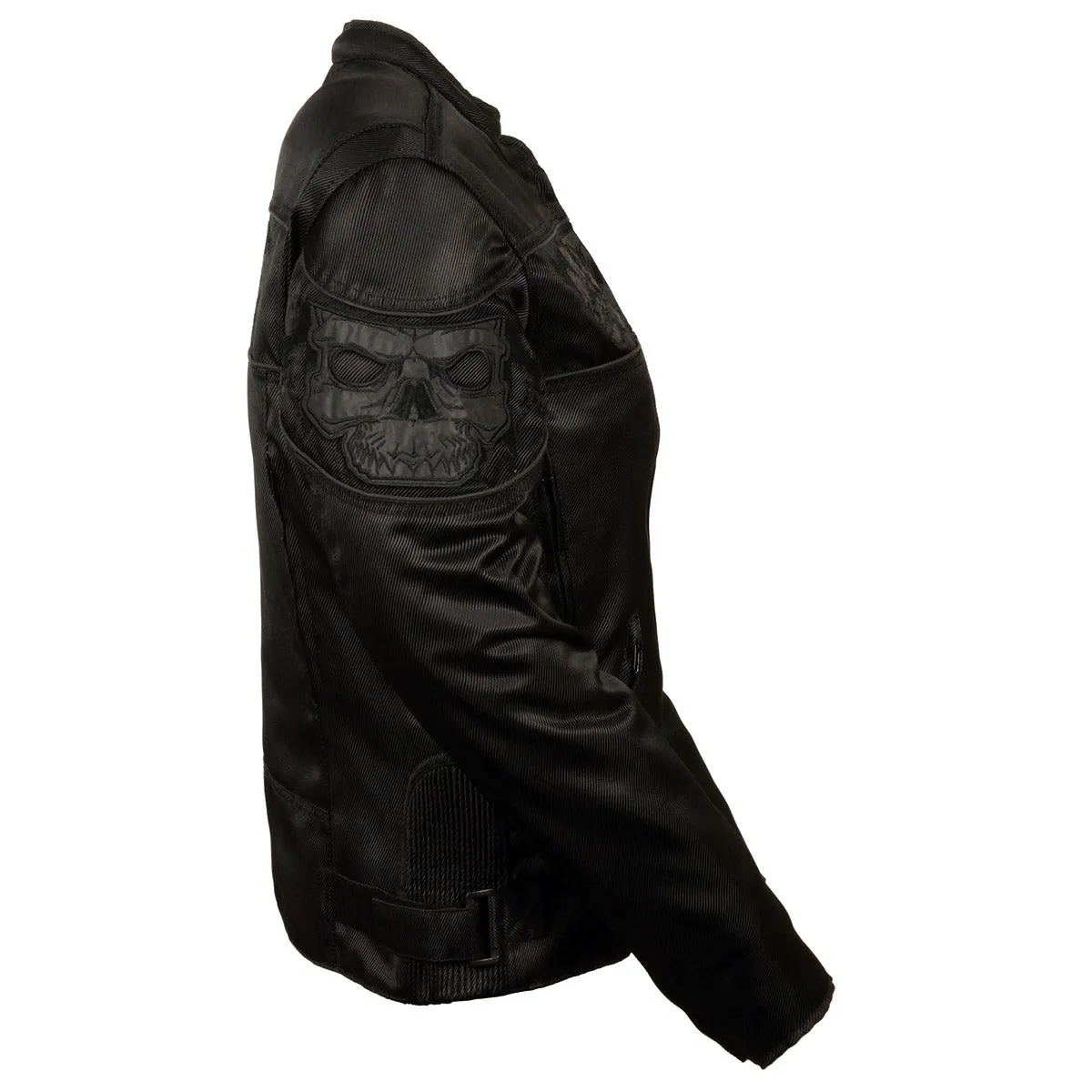 Milwaukee Leather MPL2730 Women's Black Crossover Textile Scooter