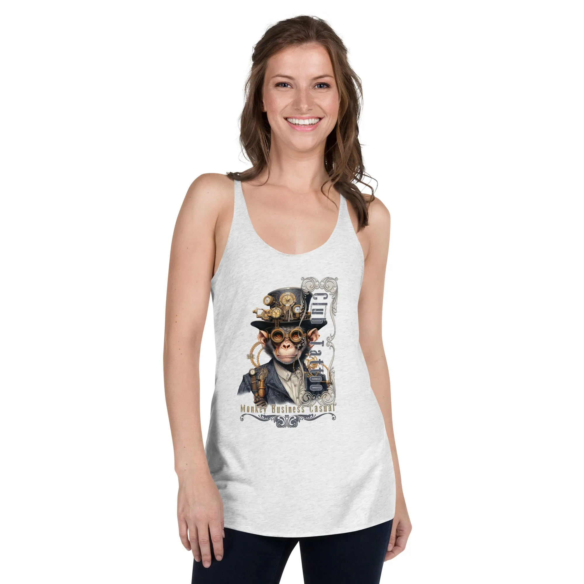 Monkey Business Casual Women's Racerback Tank