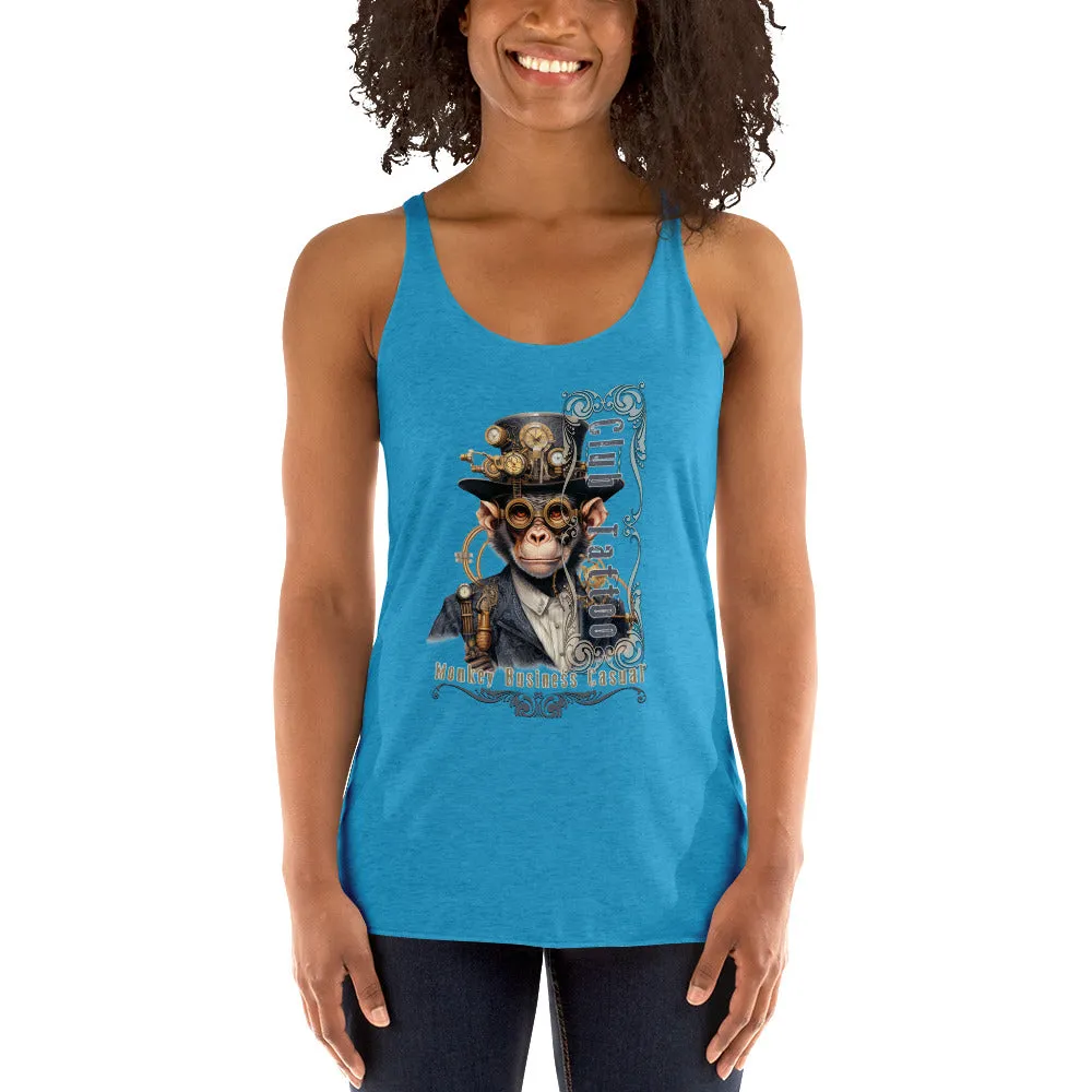 Monkey Business Casual Women's Racerback Tank