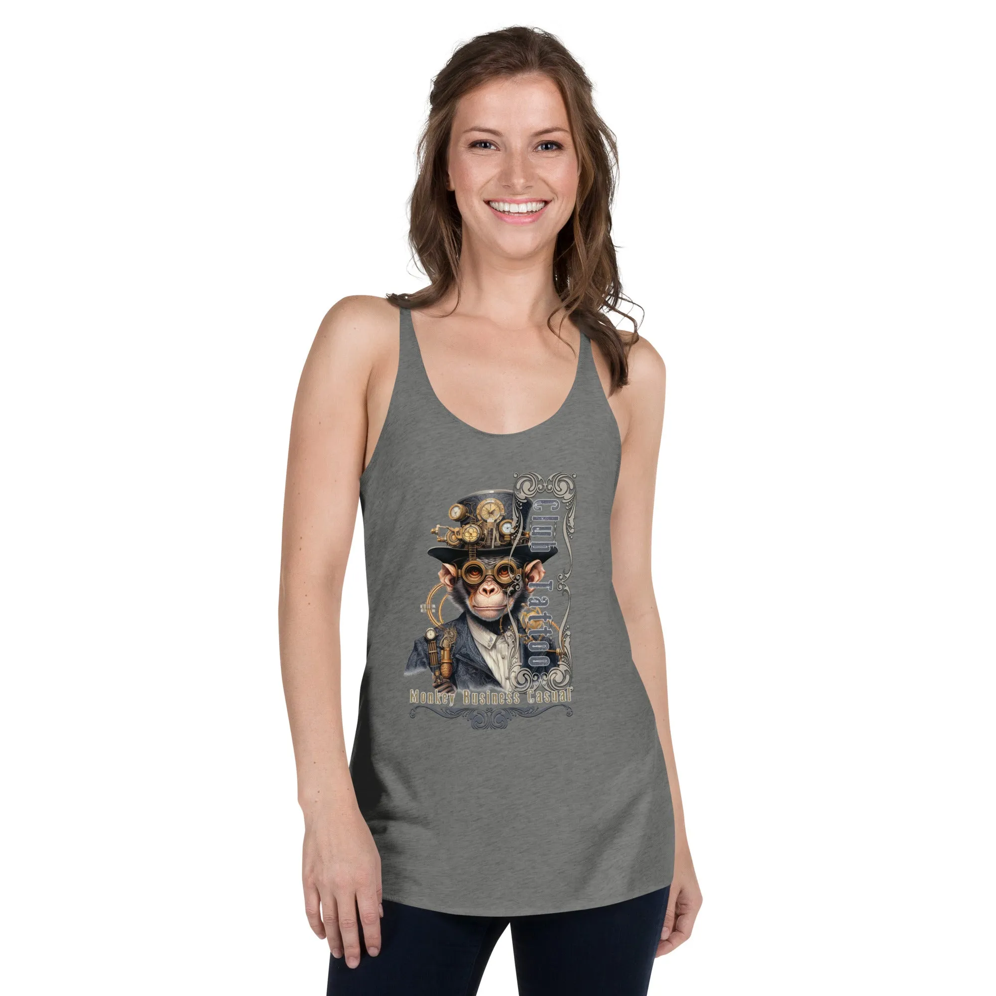 Monkey Business Casual Women's Racerback Tank