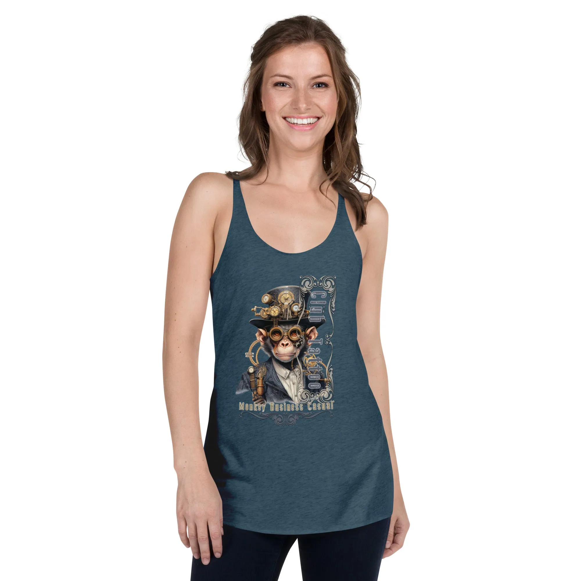 Monkey Business Casual Women's Racerback Tank