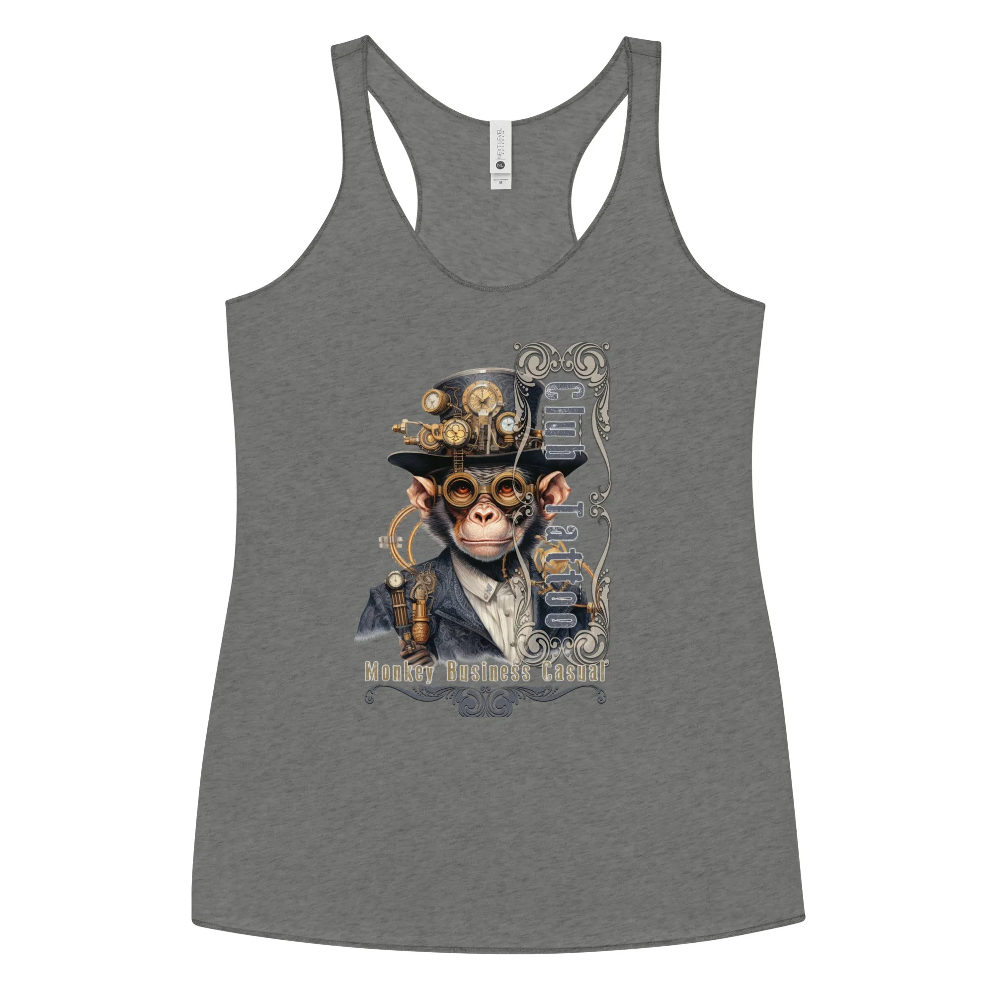 Monkey Business Casual Women's Racerback Tank