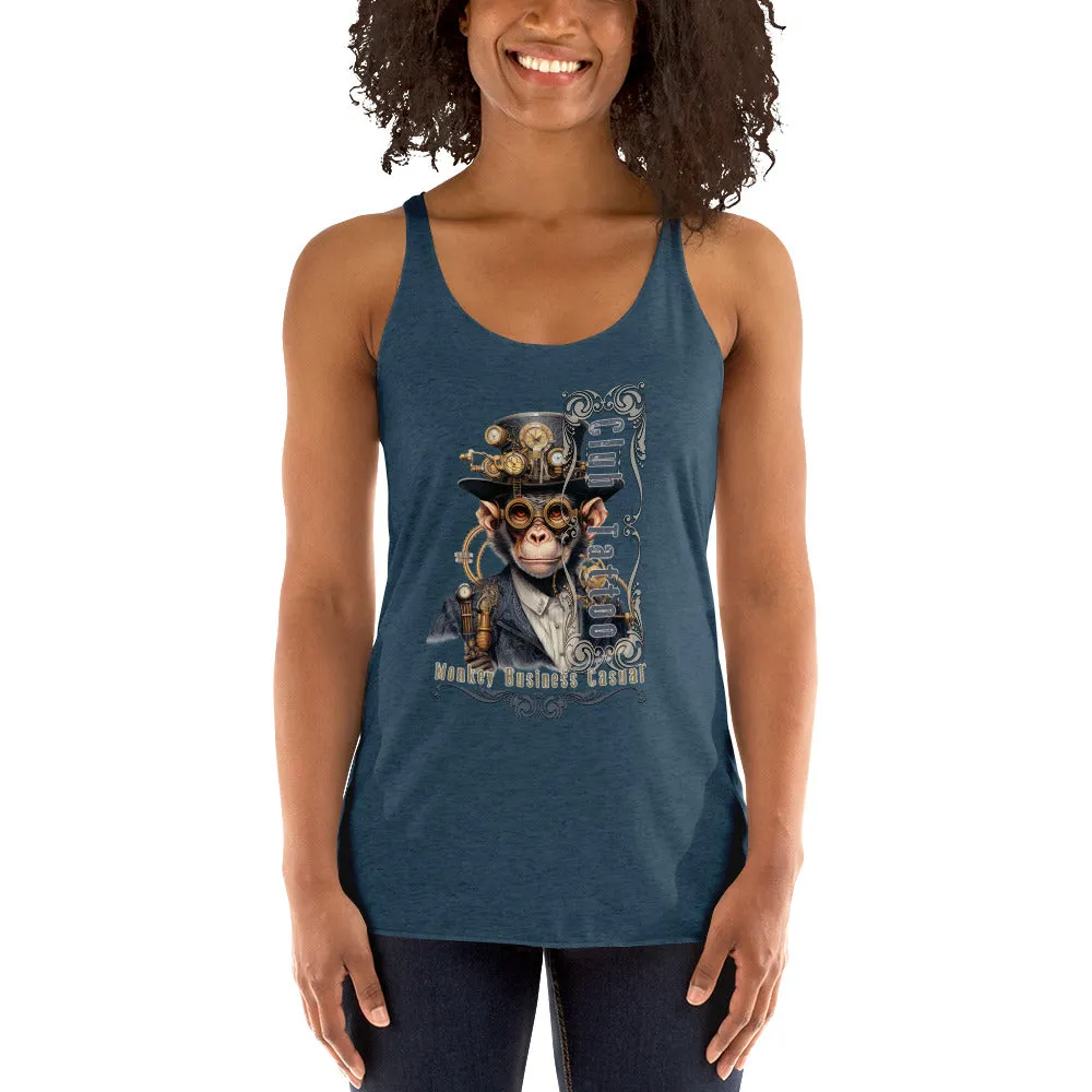 Monkey Business Casual Women's Racerback Tank