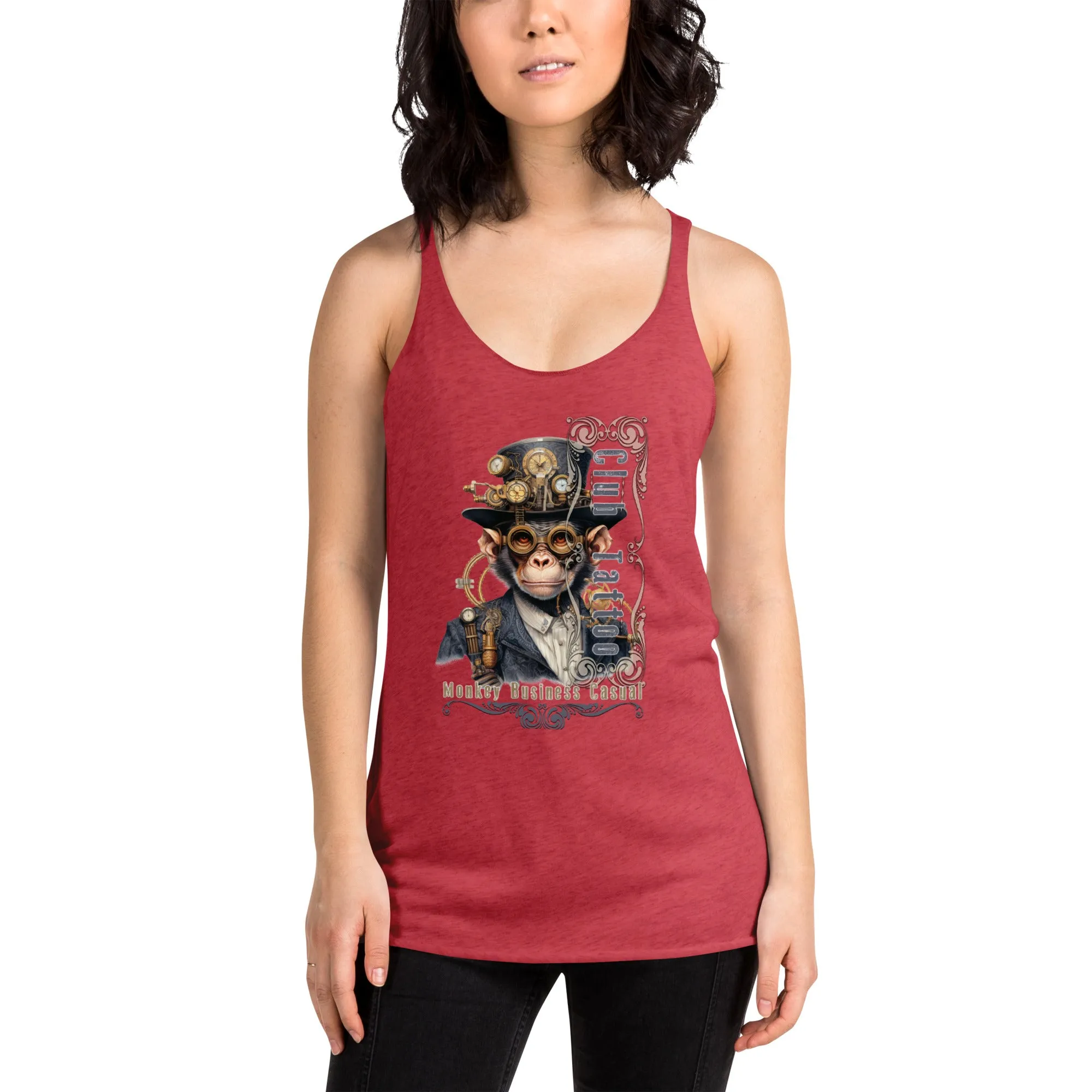 Monkey Business Casual Women's Racerback Tank
