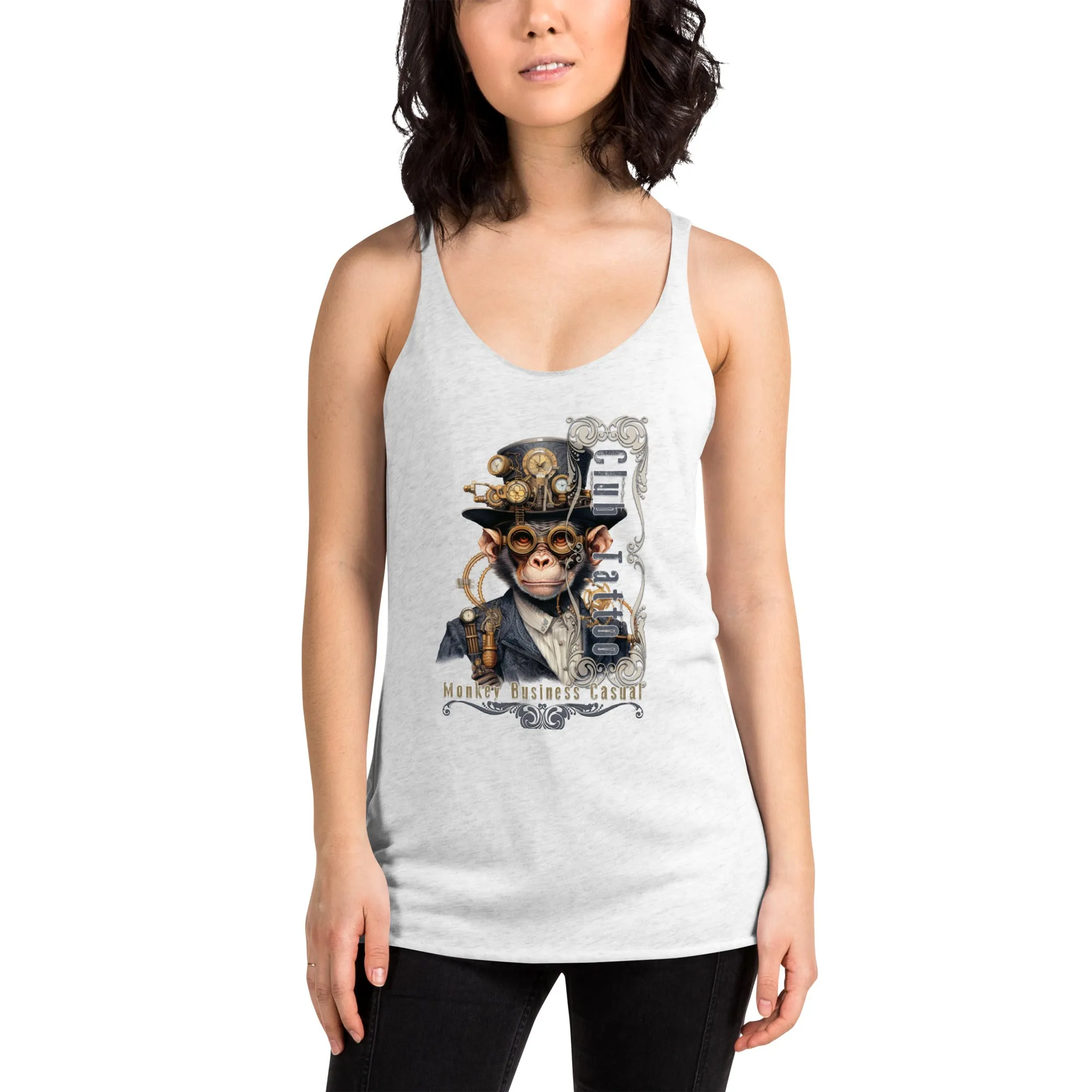Monkey Business Casual Women's Racerback Tank