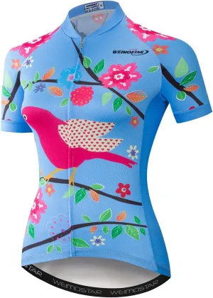 Mountain Bike Jersey Women, Women's Cycling Jersey Biking Shirt Jacket Tops, Comfortable Quick Dry