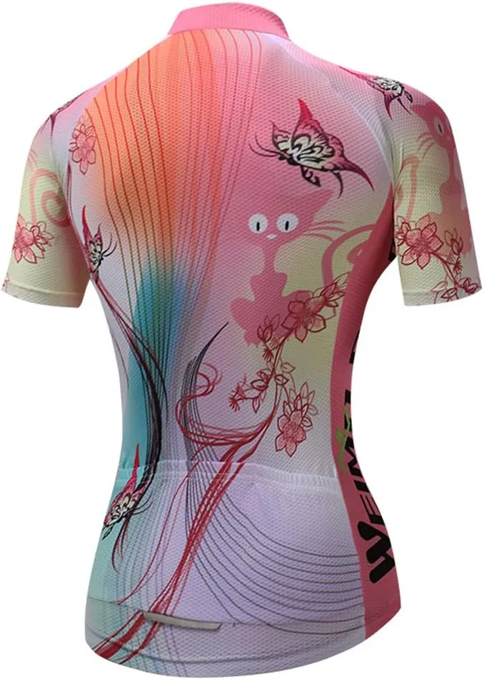 Mountain Bike Jersey Women, Women's Cycling Jersey Biking Shirt Jacket Tops, Comfortable Quick Dry