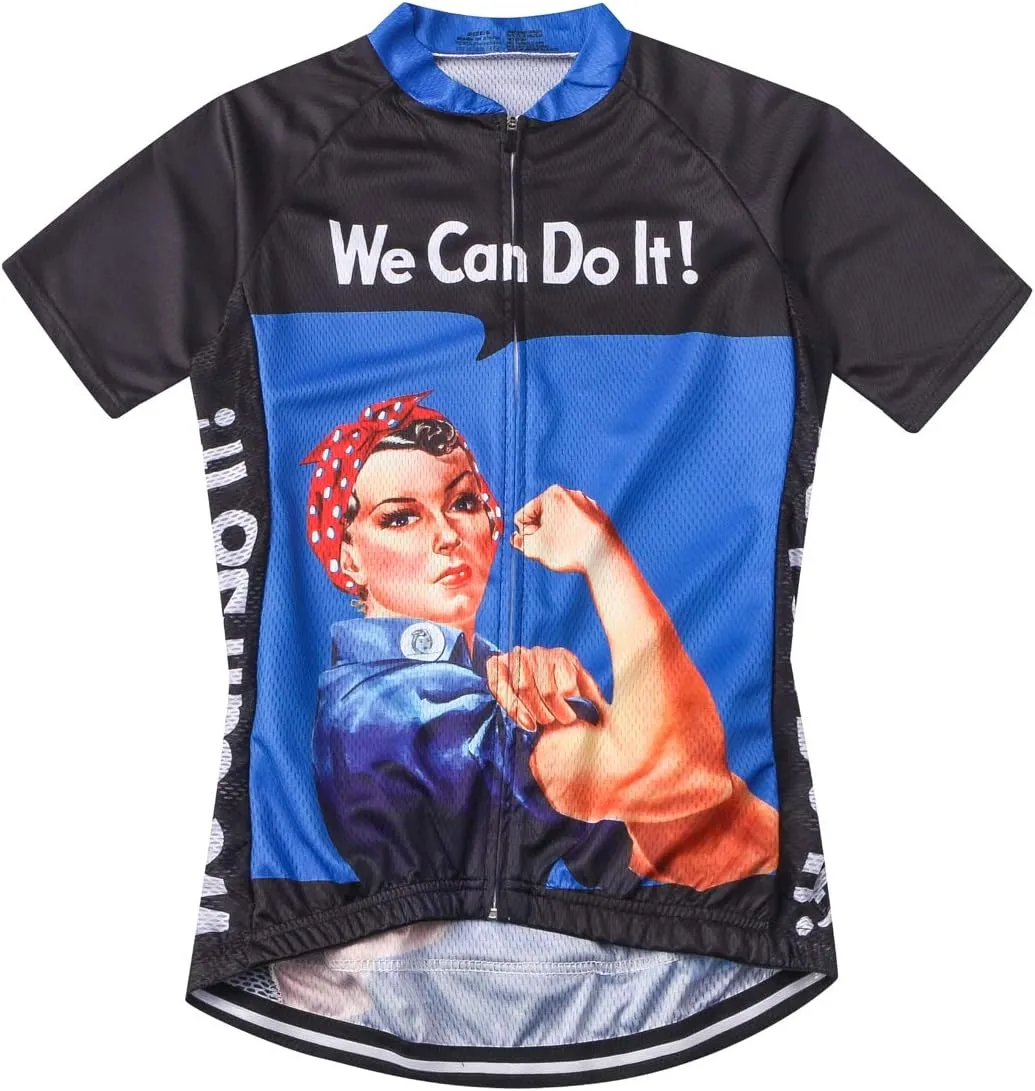 Mountain Bike Jersey Women, Women's Cycling Jersey Biking Shirt Jacket Tops, Comfortable Quick Dry