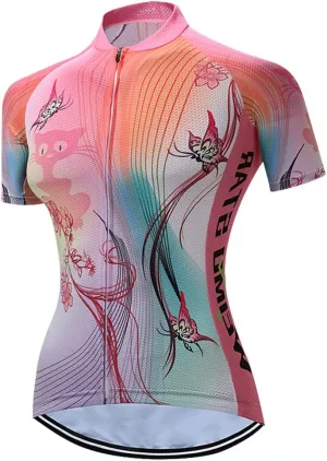 Mountain Bike Jersey Women, Women's Cycling Jersey Biking Shirt Jacket Tops, Comfortable Quick Dry