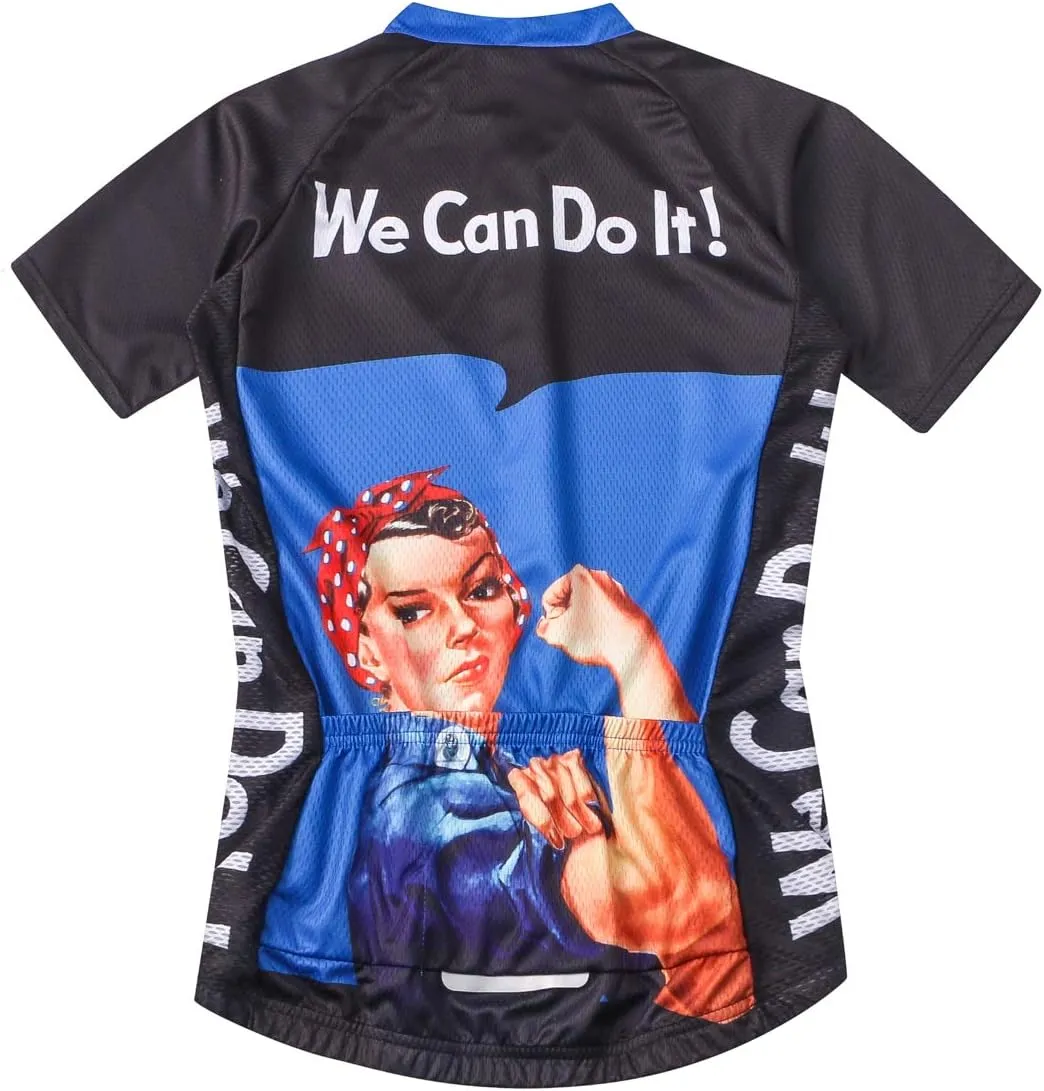 Mountain Bike Jersey Women, Women's Cycling Jersey Biking Shirt Jacket Tops, Comfortable Quick Dry