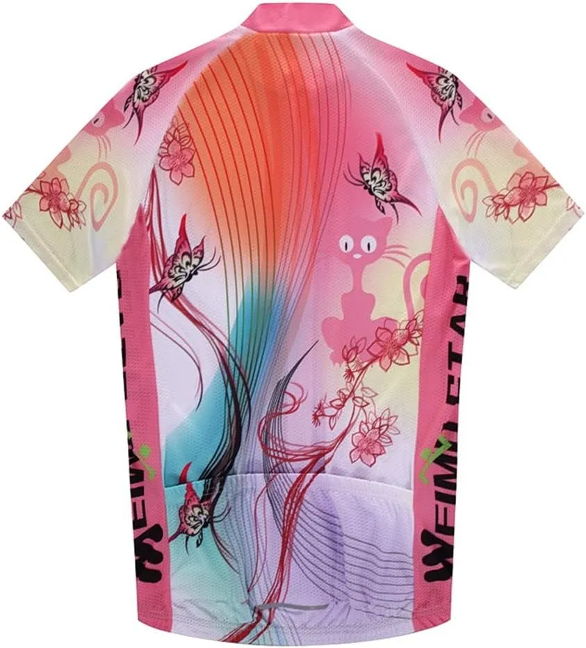 Mountain Bike Jersey Women, Women's Cycling Jersey Biking Shirt Jacket Tops, Comfortable Quick Dry
