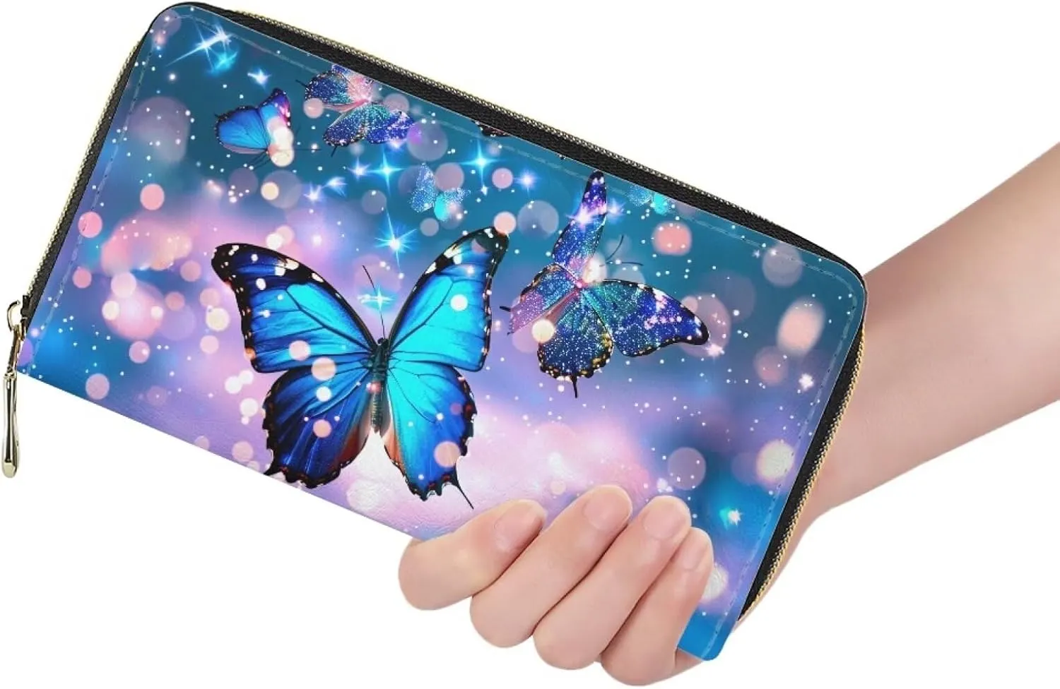 Mumeson Durable Wallet Coin Purse Portable Cosmetic Bag Makeup Bag with Strap