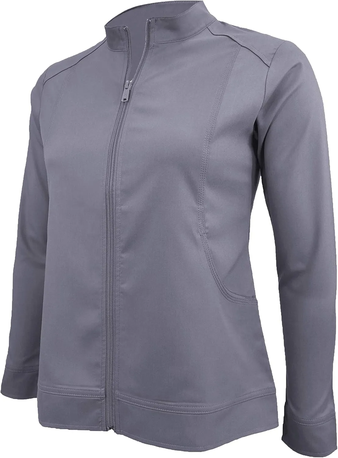 Natural Uniforms Women's Ultra Soft Stretch Zip Up Scrub Jacket (5200)