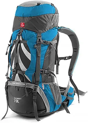 Naturehike 70 5L Lightweight Hiking Backpack, Tear-resistant Fabrics-Light CR Carrying System-Comfortable Weight-Bearing(Blue)