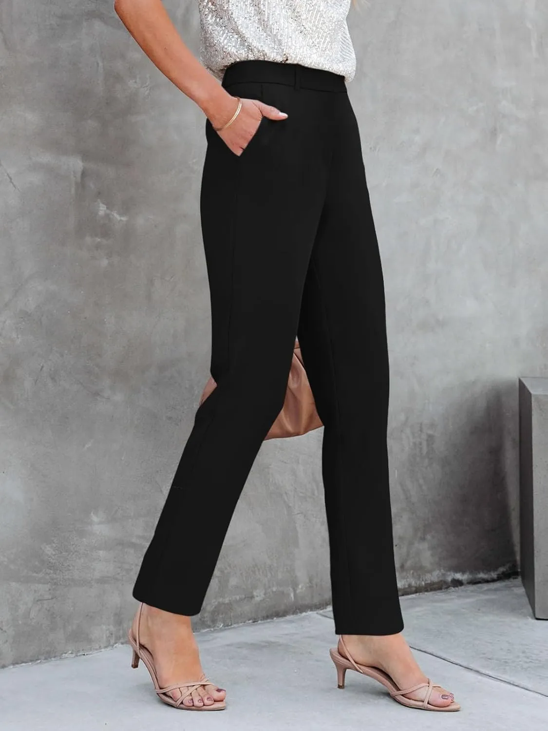 NIMIN Women High Waisted Dress Work Ankle Pants Long/Regular/Short Office Business Casual Trousers with Pockets 2025