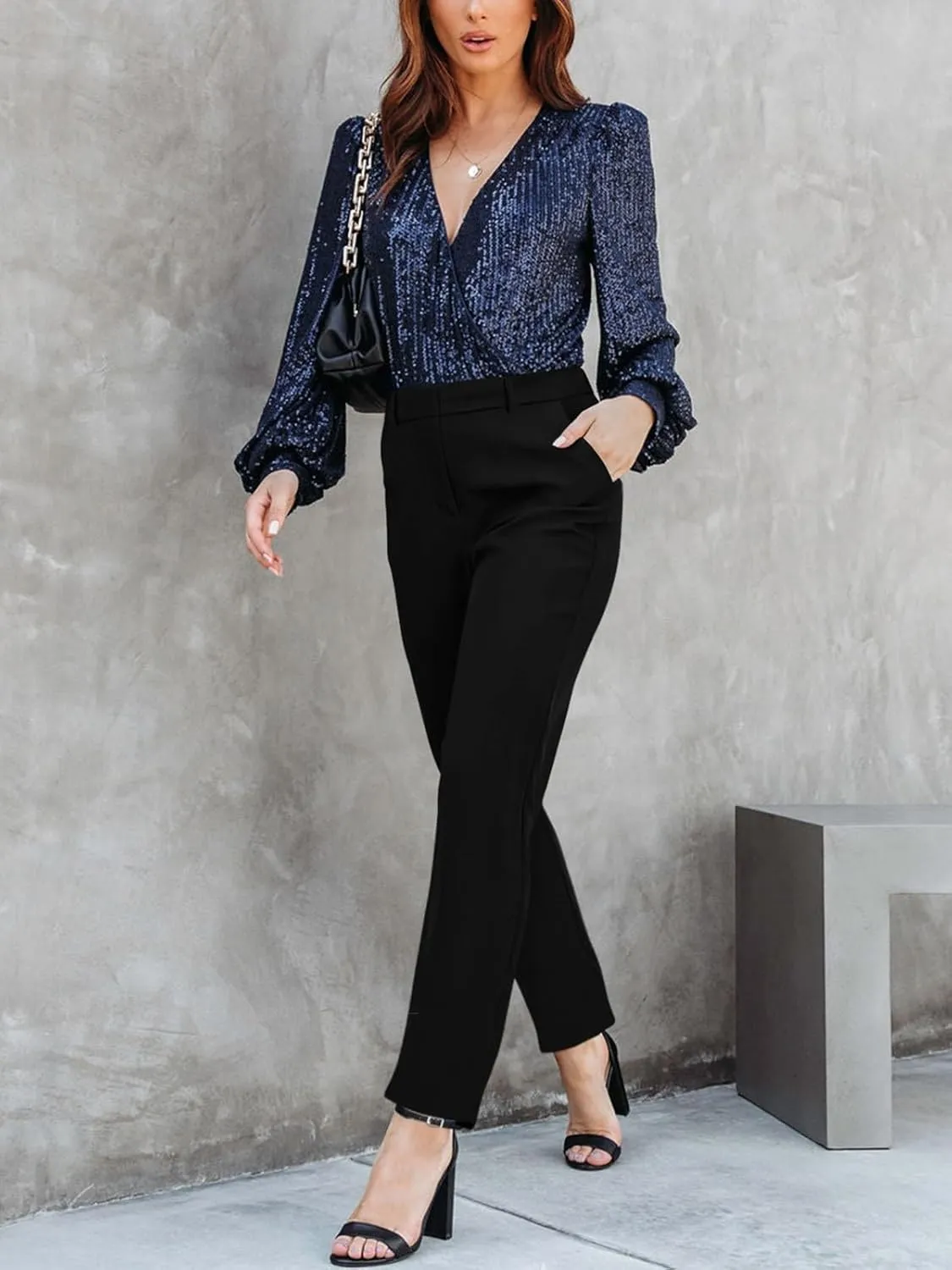 NIMIN Women High Waisted Dress Work Ankle Pants Long/Regular/Short Office Business Casual Trousers with Pockets 2025