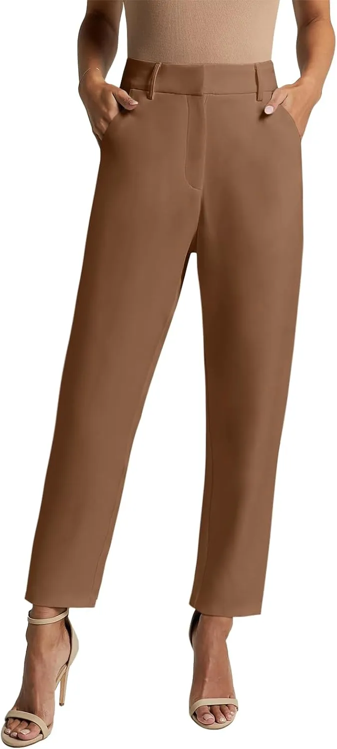 NIMIN Women High Waisted Dress Work Ankle Pants Long/Regular/Short Office Business Casual Trousers with Pockets 2025
