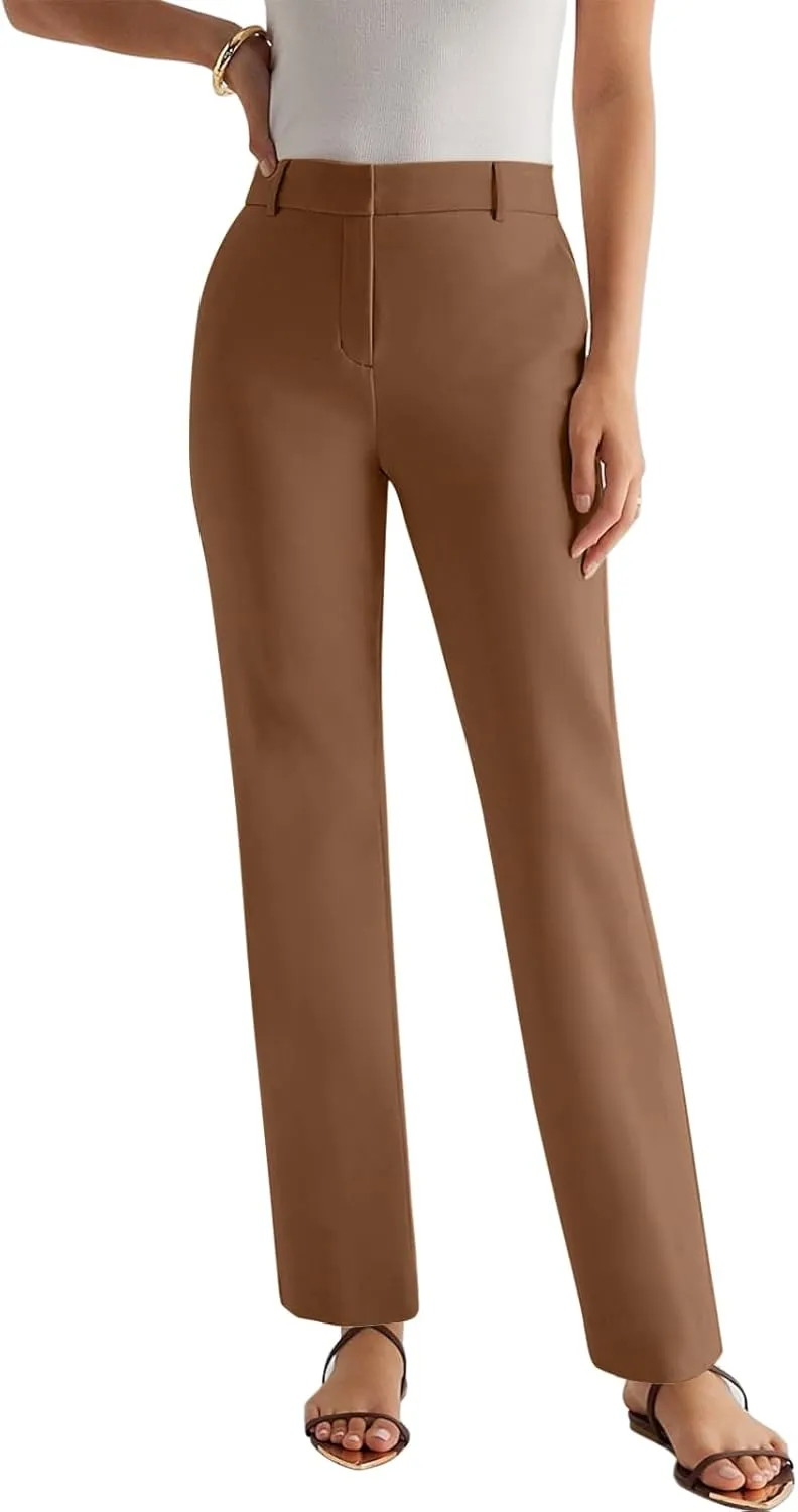 NIMIN Women High Waisted Dress Work Ankle Pants Long/Regular/Short Office Business Casual Trousers with Pockets 2025