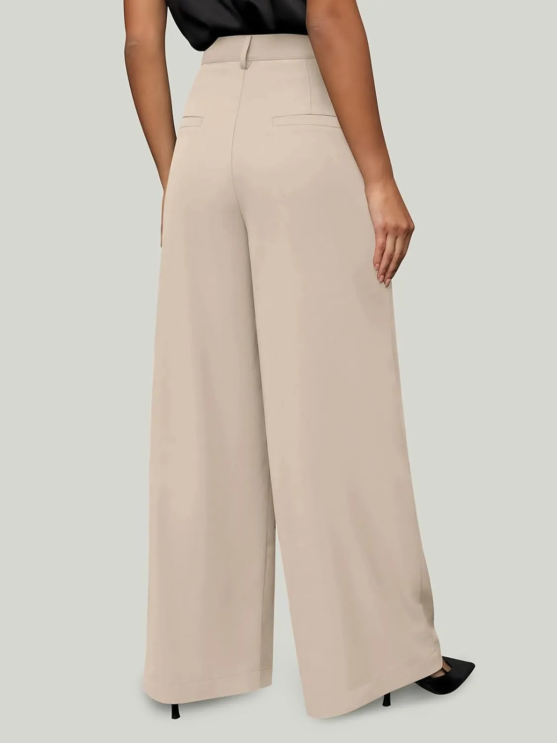 NIMIN Women Wide Leg Palazzo Pants High Waisted Business Casual Pants Dressy Loose Work Trousers 2025 Summer Slacks